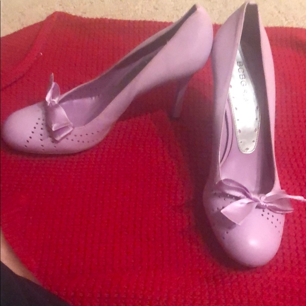 BCBGirls Lavender Heels with bow